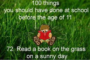 Read a book on the grass